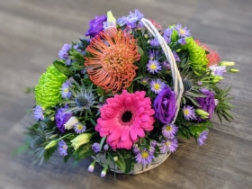 Simply Flowers Cheadle Local Flower Delivery Vibrant Flower Basket