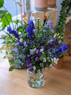 Simply Flowers Cheadle Local Flower Delivery Blue Flower Bouquet